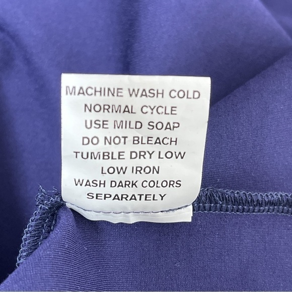 eShakti | Navy 3/4 Sleeve Dress | XL (18) - Picture 5 of 9